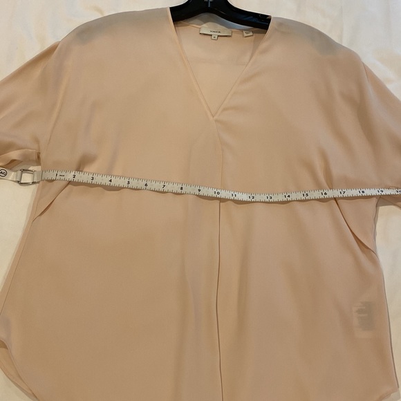 Vince V-Neck Silk Blend Popover - XS - Picture 8 of 15